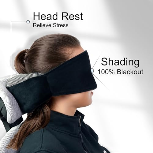 galactruly Neck Pillow For AirplaneTravel Neck Pillows for Long FlightsSleeper Hold Pillow TravelAirplane Eye Mask Head Holder - Image 3