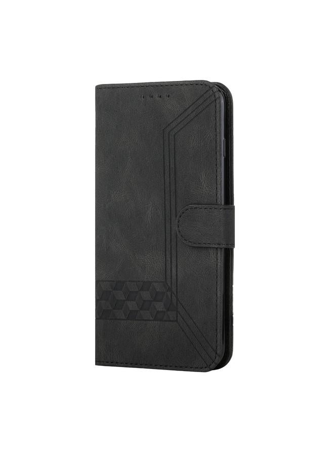 اس-توب جراب لهاتف Samsung Galaxy A54 5G جراب هاتف جلدي قابل للطي بملمس مكعب - Image 2