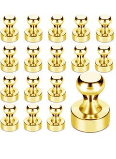 General Fridge Magnets, 18Pcs Refrigerator Magnets Strong Fridge Magnets for Whiteboard, Small Magnets Gold Magnets for Kitchen Accessories,Office Aaccessories,Fridge Accessories, Decorative Magnets  - Image 1