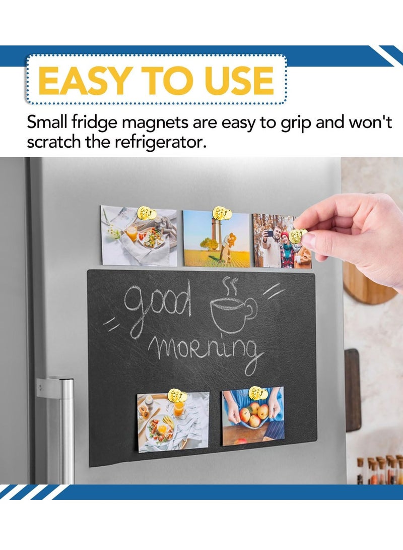general Fridge Magnets, 18Pcs Refrigerator Magnets Strong Fridge Magnets for Whiteboard, Small Magnets Gold Magnets for Kitchen Accessories,Office Aaccessories,Fridge Accessories, Decorative Magnets - Image 5