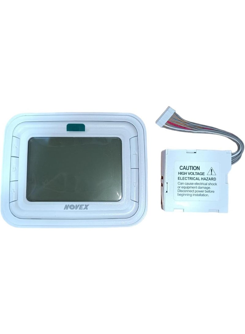نوفيكس مفتاح منظم حرارة رقمي NOVEX T6861H2WG-M (أفقي)، 220 فولت، وحدة تحكم ذكية للمنزل قابلة للبرمجة للتحكم بدرجة الحرارة، مع إمكانية الوصول عن بُعد، موفر للطاقة - Image 5