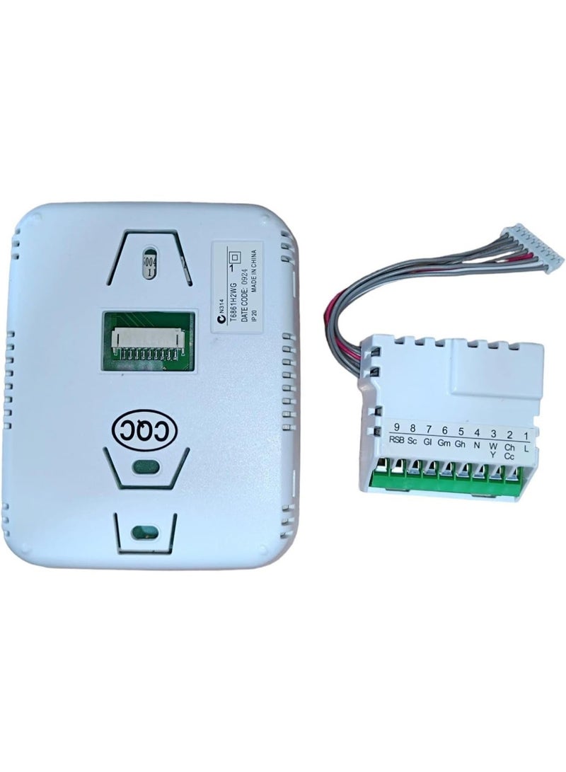 نوفيكس مفتاح منظم حرارة رقمي NOVEX T6861H2WG-M (أفقي)، 220 فولت، وحدة تحكم ذكية للمنزل قابلة للبرمجة للتحكم بدرجة الحرارة، مع إمكانية الوصول عن بُعد، موفر للطاقة - Image 4