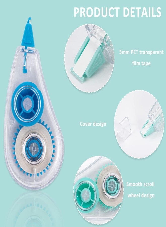 Huiruso 10 Pack White Out Correction Tape, Colorful Mini Whiteout Tape for School Office Supplies, Fast Clean Applicator for Instant Corrections(0.2 X 196.85 Inch) - Image 3