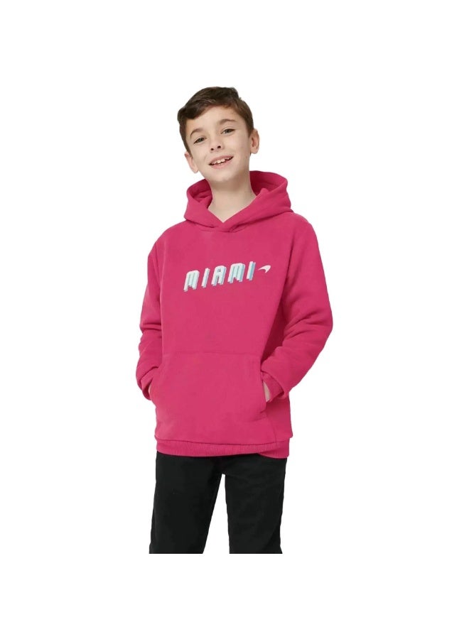 McLaren JUNIOR MIAMI NEON GRAPHIC HOODIE - Image 1