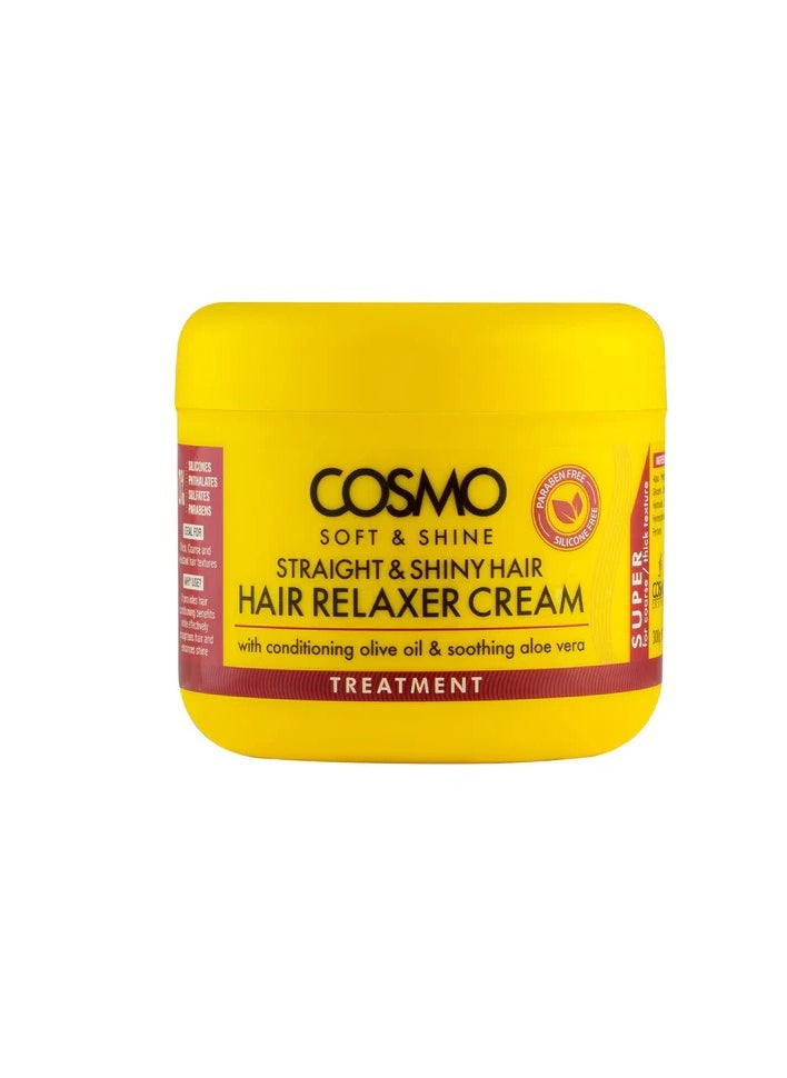 COSMO Cosmo Olive Oil & Aloe Vera Hair Straightening Cream, 300g  - Image 1