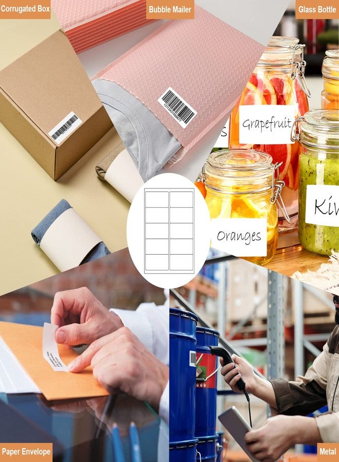 Tapsin 1000 2" x 4" Laser/Ink Jet Shipping Labels, 100 Sheets (10 Labels per Sheet), Compatible with Template 5163, 8163, 5137, 5263, 5523, 5963, 6427, 6528, 8463, 18163 - Image 5