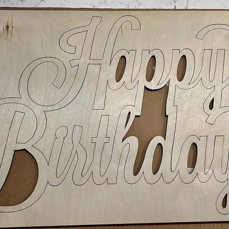 QENWWENG Happy Birthday Wood Sign for Backdrop,Happy Birthday Letters Sign for Balloon Arch Birthday Party Balloon Arch Backdrop Decorations Backdrop Wall Photo Prop - Image 3