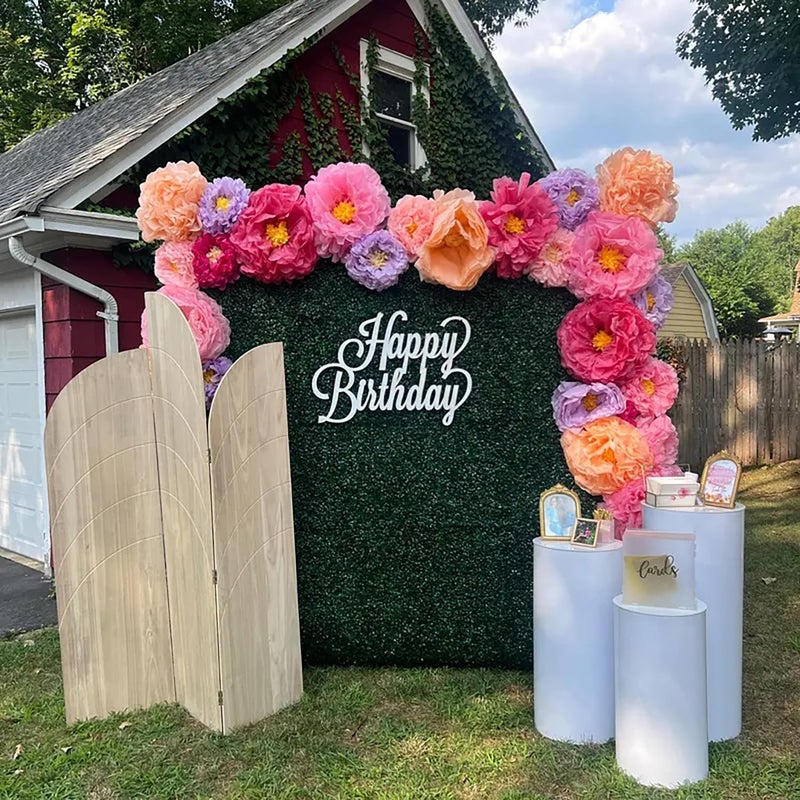 QENWWENG Happy Birthday Wood Sign for Backdrop,Happy Birthday Letters Sign for Balloon Arch Birthday Party Balloon Arch Backdrop Decorations Backdrop Wall Photo Prop - Image 2