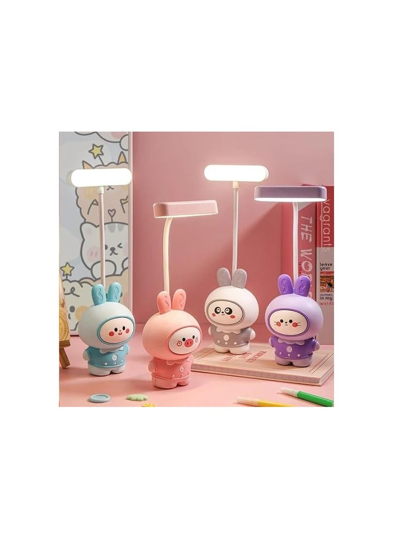 Generic - Bedside Lamp, Colorful Sleep, Cute Cartoon, Energy Saving, Small TV Base, Light Bulbs, Desk Lamp, USB Charging, Eye Protection (Multiple Shapes and Colors) - Image 1
