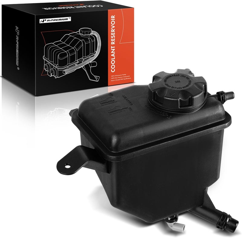 A-Premium خزان استعادة سائل تبريد المحرك [مع غطاء ومستشعر] متوافق مع BMW 525i 525xi 528i 528xi 530i 530xi 535i 535xi 545i 550i 645Ci 650i، استبدال# 17137542986 - أمامي - Image 1