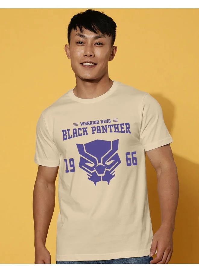 فيردو Veirdo® Official Marvel Merchandise for Men's 100% Cotton Graphic Print Regular Fit Round Neck T-Shirt Swan White Colour in S Size