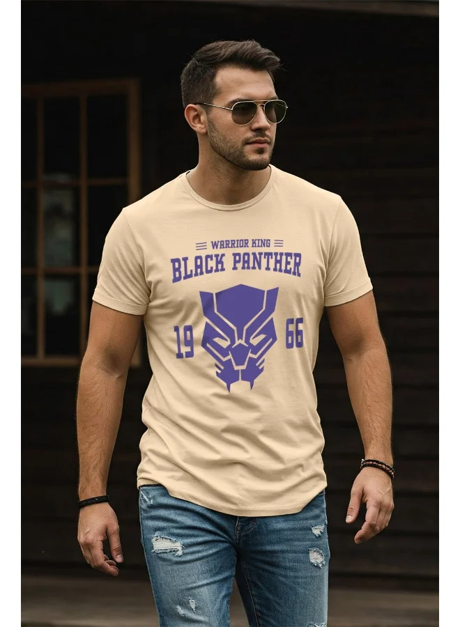 فيردو Veirdo® Official Marvel Merchandise for Men's 100% Cotton Graphic Print Regular Fit Round Neck T-Shirt Swan White Colour in S Size