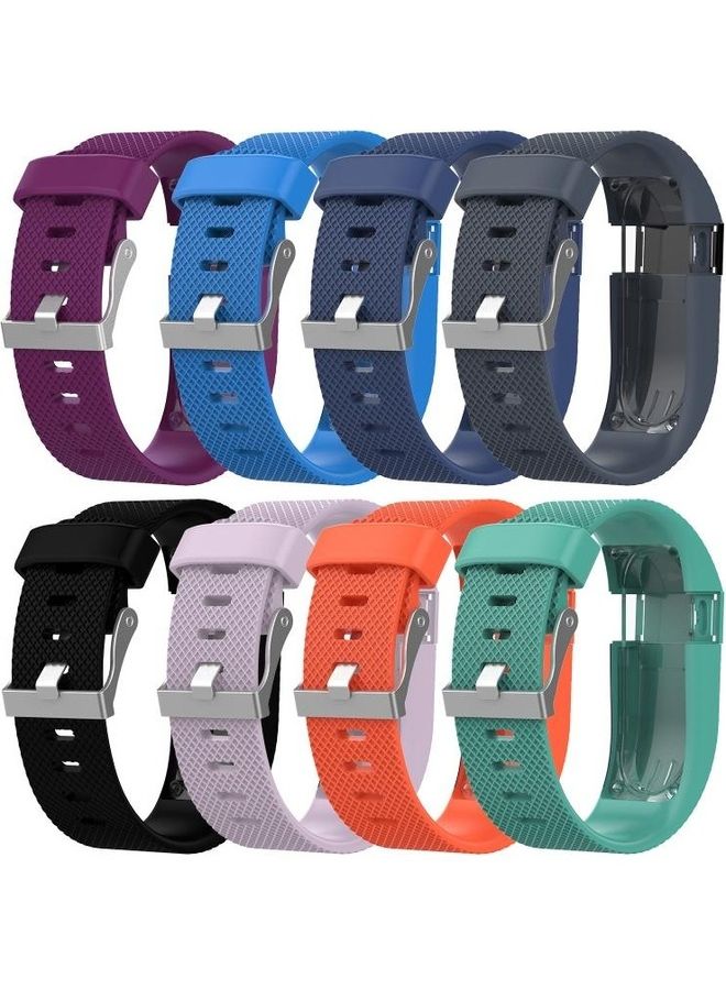 إسكدنيا Solid Colour Adjustable Wrist Strap For Fitbit Charge HR Orange - Image 3