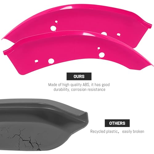 BOMLING Front Bumper Lip Splitter Protector Compatible with Dodge Charger Hellcat/SRT 392 / Scat Pack/RT Scat Pack/GT/RT 2015-2021, Pink, Pack of 2 - Image 3