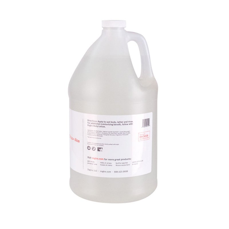 Zogics 3-in-1 Body Wash â€“ Body Soap, Shampoo, and Hand Soap Liquid Refill All-in-One, Hydrating Plant-Based Formula, Refreshing Citrus + Aloe Scent (1 Gallon) - Image 1