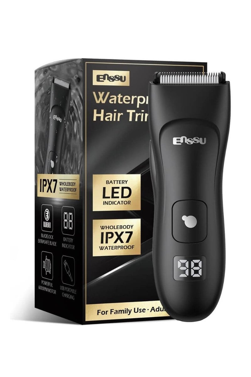 ENSSU Body Hair Trimmer for Men – Waterproof Electric Groin & Beard Trimmer - Image 1