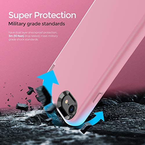 ORIbox for iPhone 8 Plus Case for iPhone 7 Plus Pink, [10 FT Military Grade Drop Protection], The Liquid Silicone Heavy Duty Shockproof Anti-Fall Case for iPhone 8 Plus/7 Plus,5.5 inch, Pink - Image 5