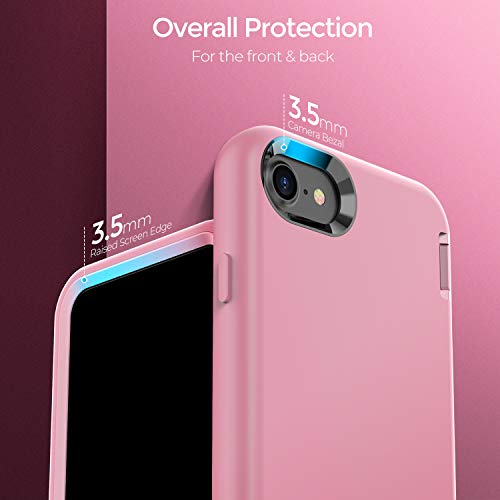ORIbox for iPhone 8 Plus Case for iPhone 7 Plus Pink, [10 FT Military Grade Drop Protection], The Liquid Silicone Heavy Duty Shockproof Anti-Fall Case for iPhone 8 Plus/7 Plus,5.5 inch, Pink - Image 4