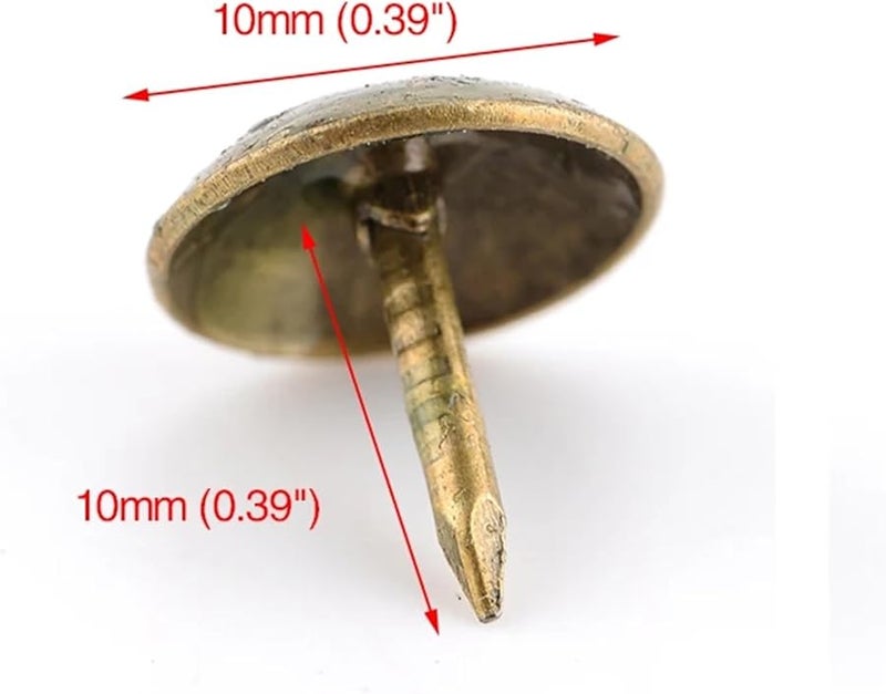 Bronze Antique Decorative Upholstery Tacks 1000PCS 10x10mm Push Pin For Sofa Chair Bed - Image 3