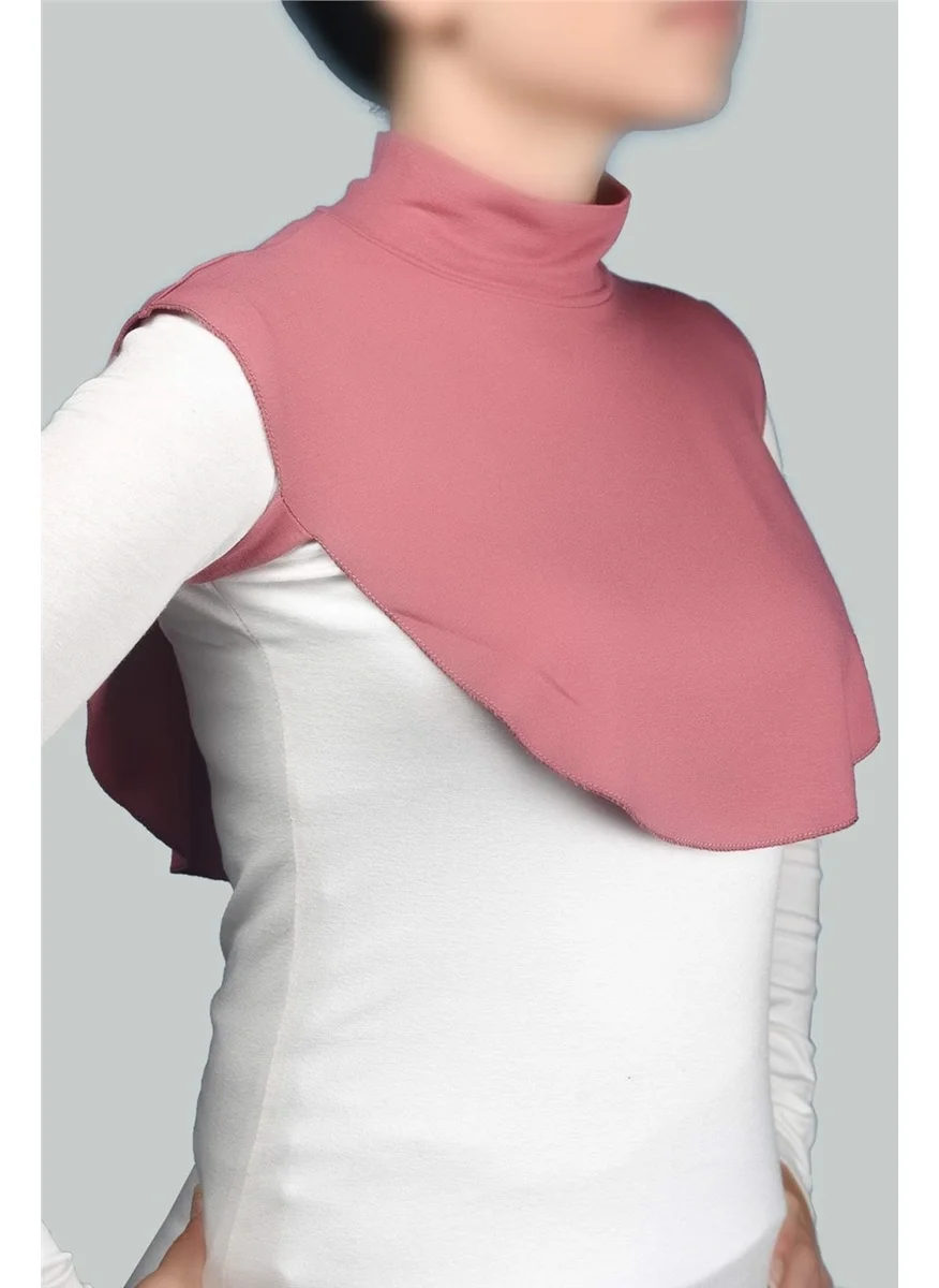 Altobeh Plain Turtleneck Turtleneck Combed Cotton Hijab Neck Collar - Dusty Rose