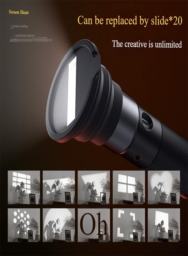 Photography flashlight | 20 Patterns, 4 Colors, 8400mAh, Zoomable for Live Streaming  Photography | Portable Party Ambiance Light - Image 2