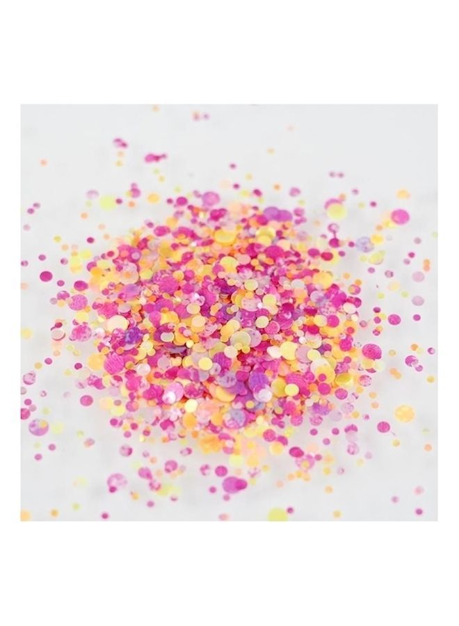 NIBEMINENT Round Glitter Nail Art Set Multicolour - Image 2