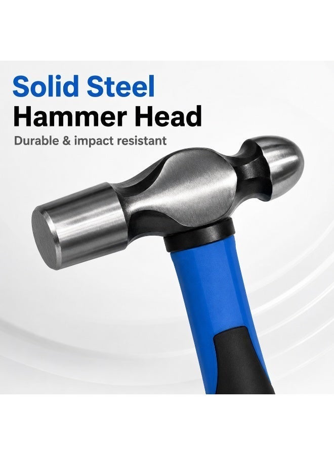 2 lb Fiberglass Handle Ball Pein Hammer with Steel Head and Anti-Slip Grip for Metalwork, Mechanical Repair, Workshop and DIY Use WK-17054 - Image 5