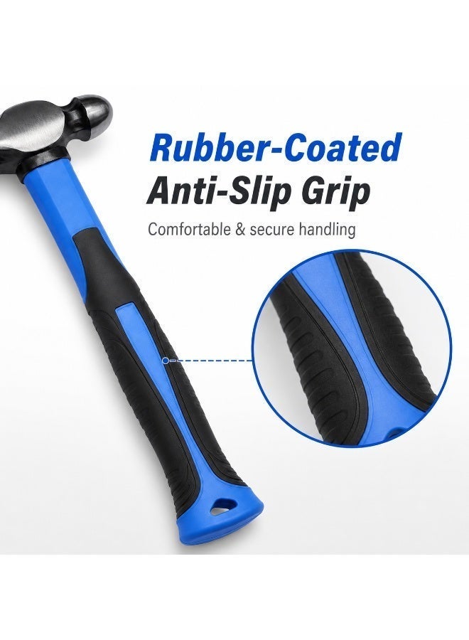2 lb Fiberglass Handle Ball Pein Hammer with Steel Head and Anti-Slip Grip for Metalwork, Mechanical Repair, Workshop and DIY Use WK-17054 - Image 4