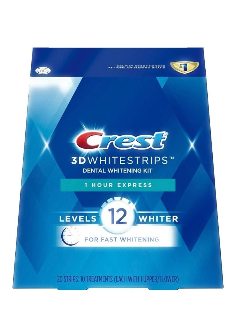 Crest 3D Whitestrips Teeth Whitening Kit for Teeth Whitening Lvl 12  - Image 1