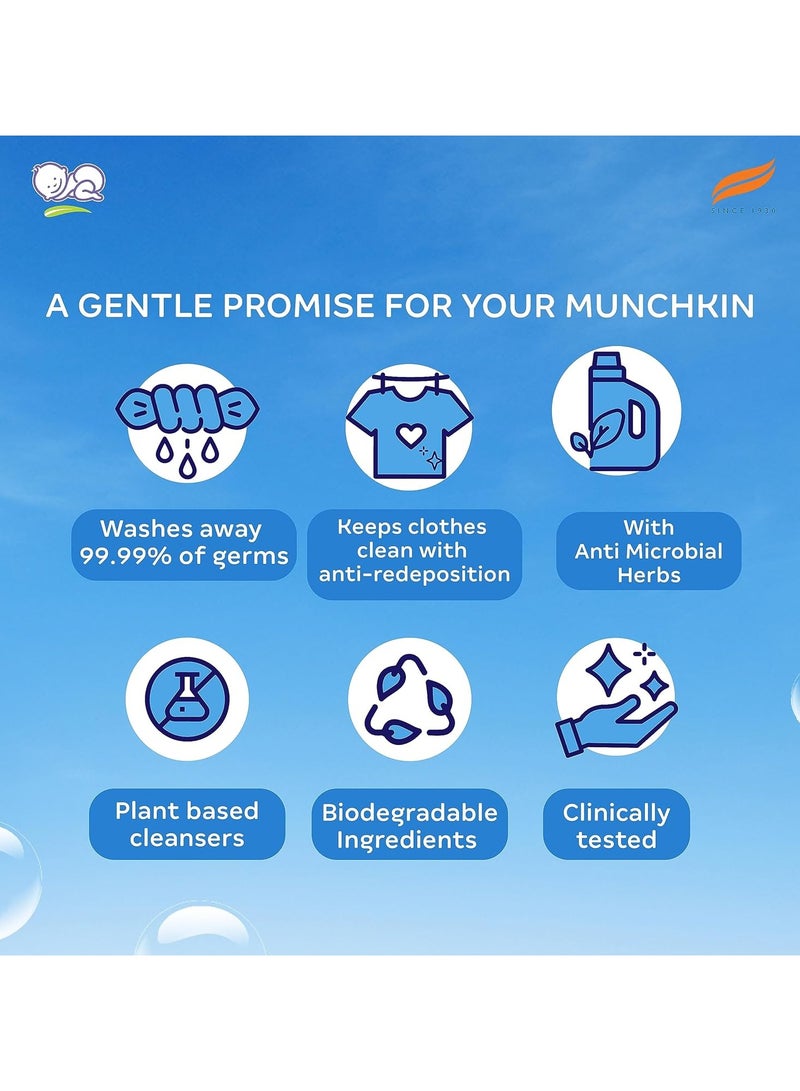 Himalaya Germ Free Baby Laundry Wash 1 L Pouch Liquid White (7004801) - Image 3