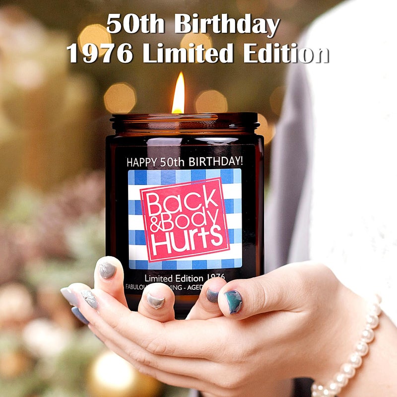 Friectavy 50th Birthday Gifts for Her and Him, 50th Birthday Decorations for Women Men, Funny Birthdays Gifts for Women Mom Dad Husband Wife Friends Sister, Best Gag Gift Ideas for 50 Year Old Woman - Image 2