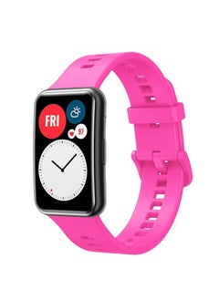 Generic Silicone Strap For Huawei Watch Fit & Huawei Watch Fit New & Huawei Watch Fit Elegant, Soft Band Ultra-light Waterproof Durable Adjustable Replacement Wristband  - Image 1