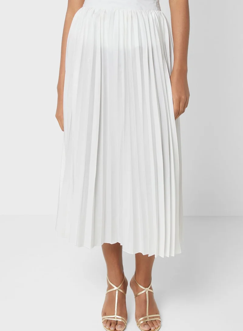 ELLA A Line Plisse Skirt