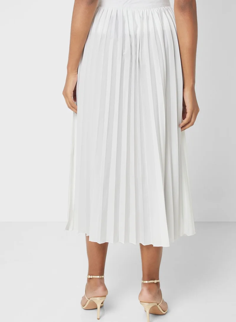 ELLA A Line Plisse Skirt