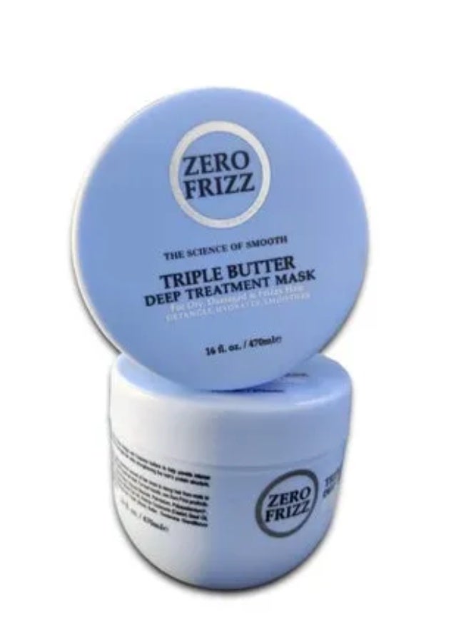 Zero Frizz Triple Butter Deep Treatment Mask - 470ml