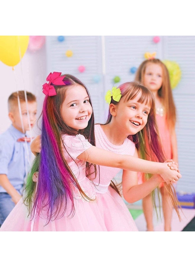 24 Colors Hair Chalk Pens Set, Temporary Hair Dye Kit for Kids & Adults, Non-Toxic Washable Hair Coloring Chalks for Party, Cosplay, Birthday, Halloween, DIY Hair Decoration - Image 5