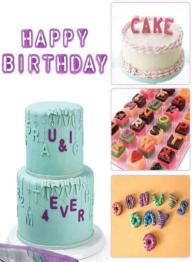 BAKING SET مجموعة أدوات خبز مكونة من 40 قطعة، تتضمن قوالب تقطيع حروف وأشكال حروف بلاستيكية، وقوالب تقطيع كريمة التزيين، وقوالب تقطيع حروف وأرقام عجينة السكر، وأدوات خبز البسكويت والمعجنات. - Image 3