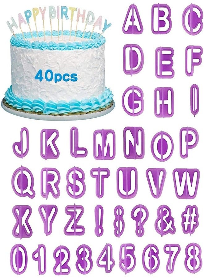 BAKING SET مجموعة أدوات خبز مكونة من 40 قطعة، تتضمن قوالب تقطيع حروف وأشكال حروف بلاستيكية، وقوالب تقطيع كريمة التزيين، وقوالب تقطيع حروف وأرقام عجينة السكر، وأدوات خبز البسكويت والمعجنات. - Image 1