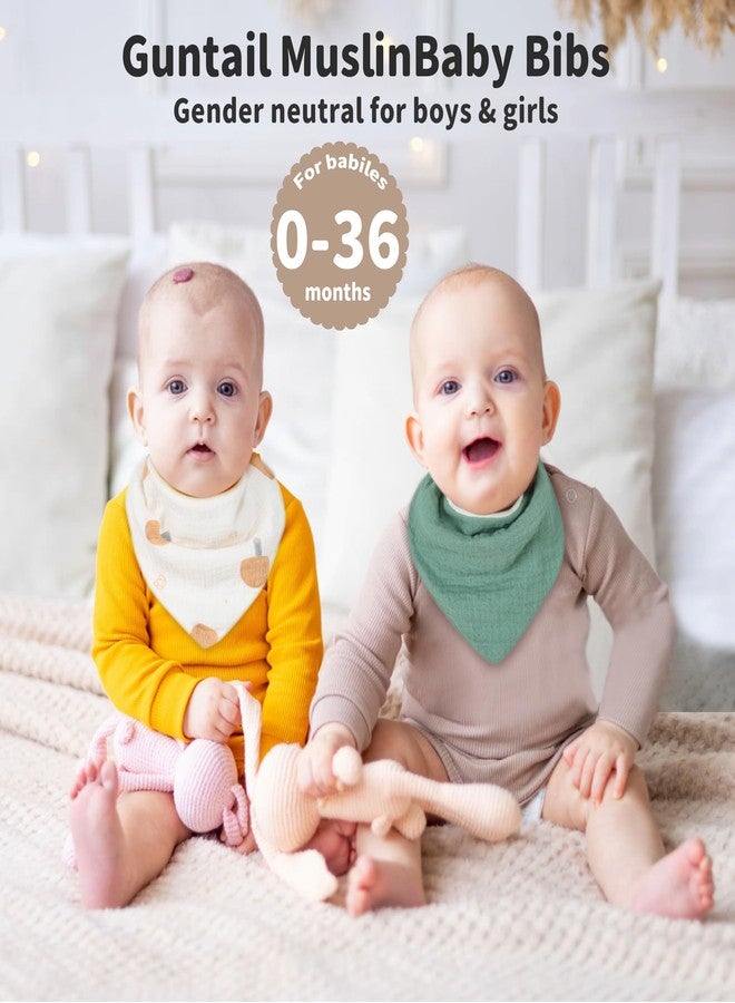 GUNTAIL Magnetic Bandana Drool Bibs 6-pack - Magnetic Closure Baby Bibs - Safe, Easy, Chic Teething Bib - Image 2