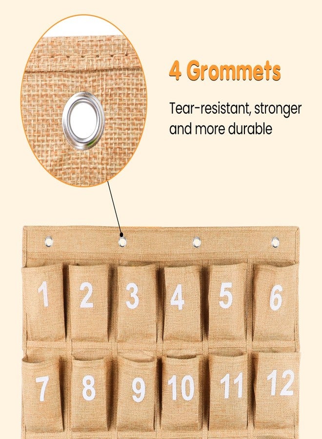 Eamay 30 Numbered Classroom Pocket Charts for Cell Phones and Calculators Holder Wall Door Mount Hanging Organizer - Image 5