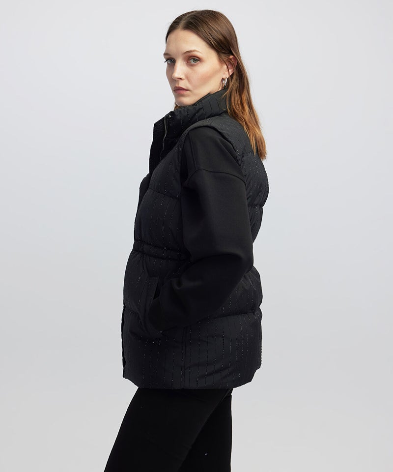 Ipekyol Rhinestone Embellished Puffer Vest - Image 3