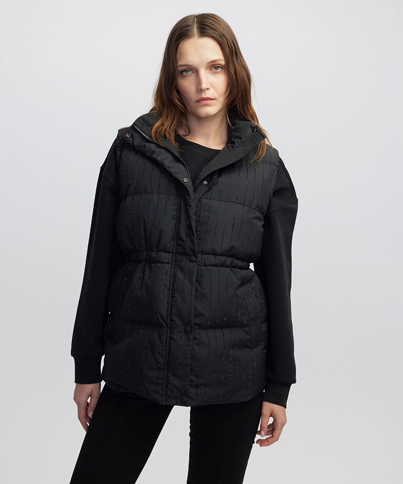 Ipekyol Rhinestone Embellished Puffer Vest - Image 1