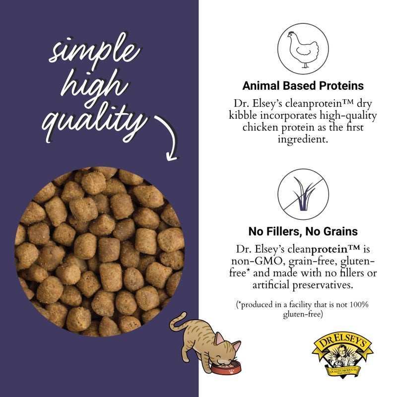Dr. Elsey's cleanprotein Chicken Cat Kibble 6.6-lb. Bag - Image 3