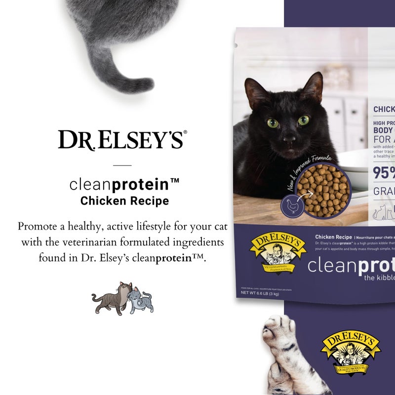 Dr. Elsey's cleanprotein Chicken Cat Kibble 6.6-lb. Bag - Image 2