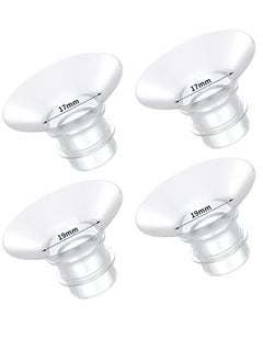 joybuy 4 Pcs 17mm 19mm Breast Milk Pump, Pump Parts Replacement, Reduce 24mm Down To 17mm/19mm  - Image 1