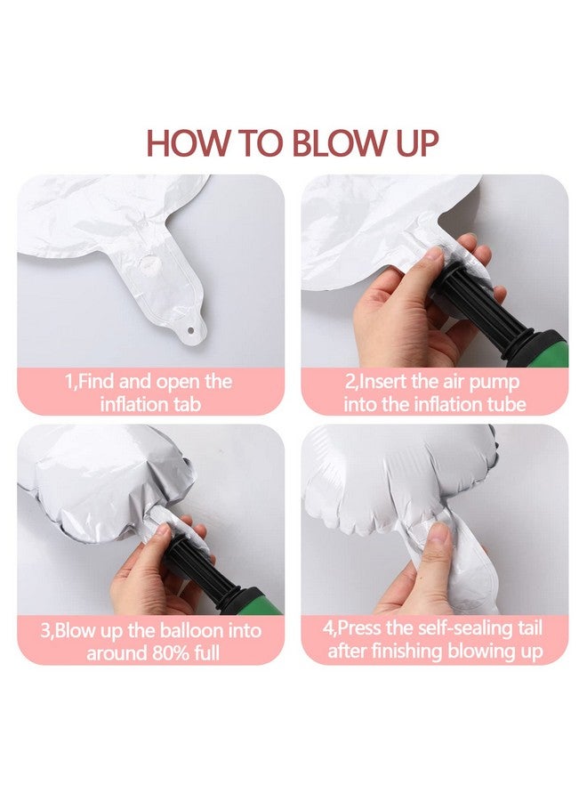 Sliverdew 3Pack 31'' Mushroom Foil Balloon Mushroom Birthday Party Supplier Fairy Princess Birthday Woodland Theme Balloon Baby Shower Supplies Fairy Garden Party Mushroom Decoration Enchanted Forest Decoration - Image 4