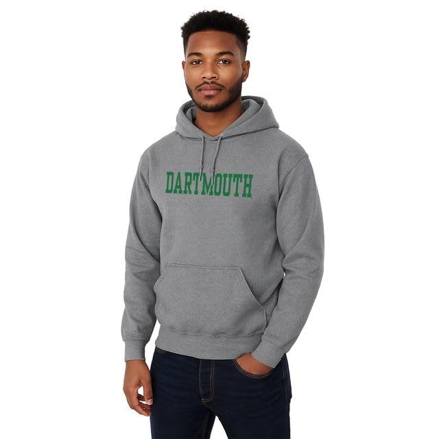 Ivysport Dartmouth College Hooded Sweatshirt, Essential, Heather Grey, Small - Image 2