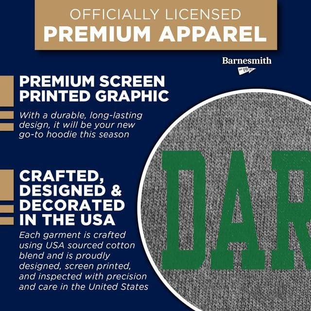 Ivysport Dartmouth College Hooded Sweatshirt, Essential, Heather Grey, Small - Image 4