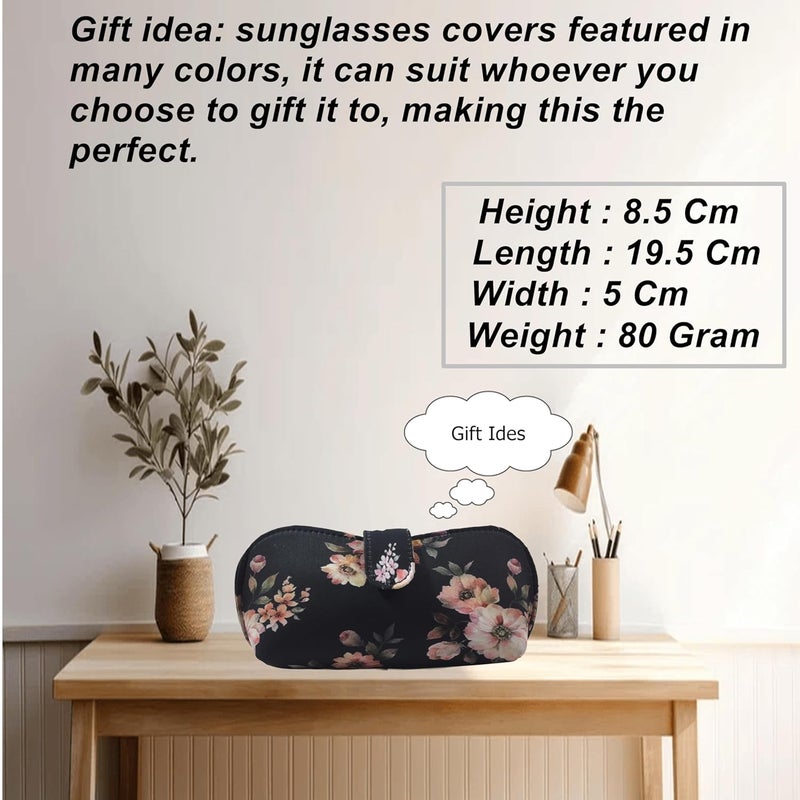 STYLE BITE Store STYLE BITE Floral Eyeglass Case | Stylish Sunglasses Holder for Women & Men | Fabric Spectacle Case with Magnetic Closure | Trendy Glasses Box for Daily & Travel Use - Image 5