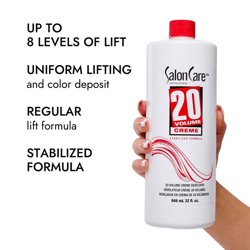 Salon Care 20 Volume Creme Developer 32 Oz - Image 4